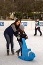 Child Learning to Ice Skate